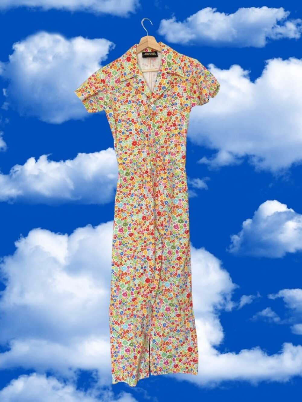 Big Bud Press Blossom Short Sleeve Everyday Jumpsuit Floral Print Size XS